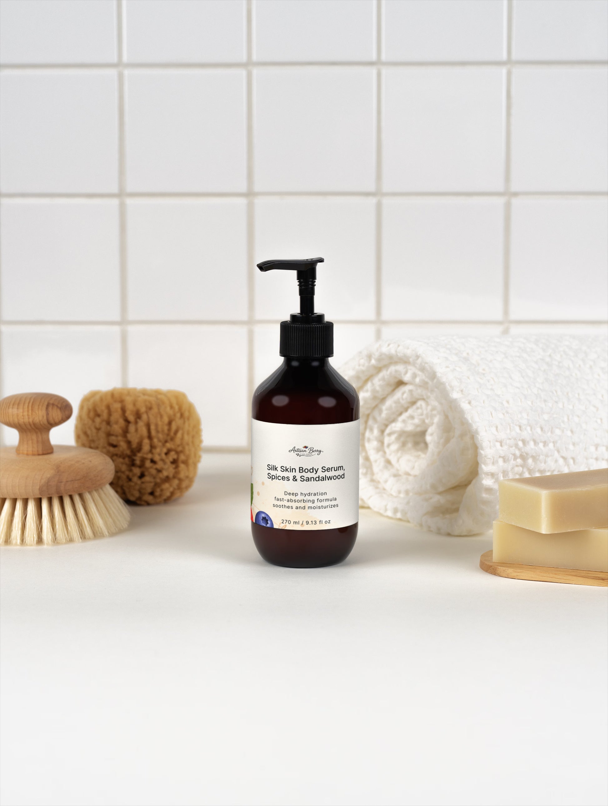Silk Skin Body Serum, Spices & Sandalwood