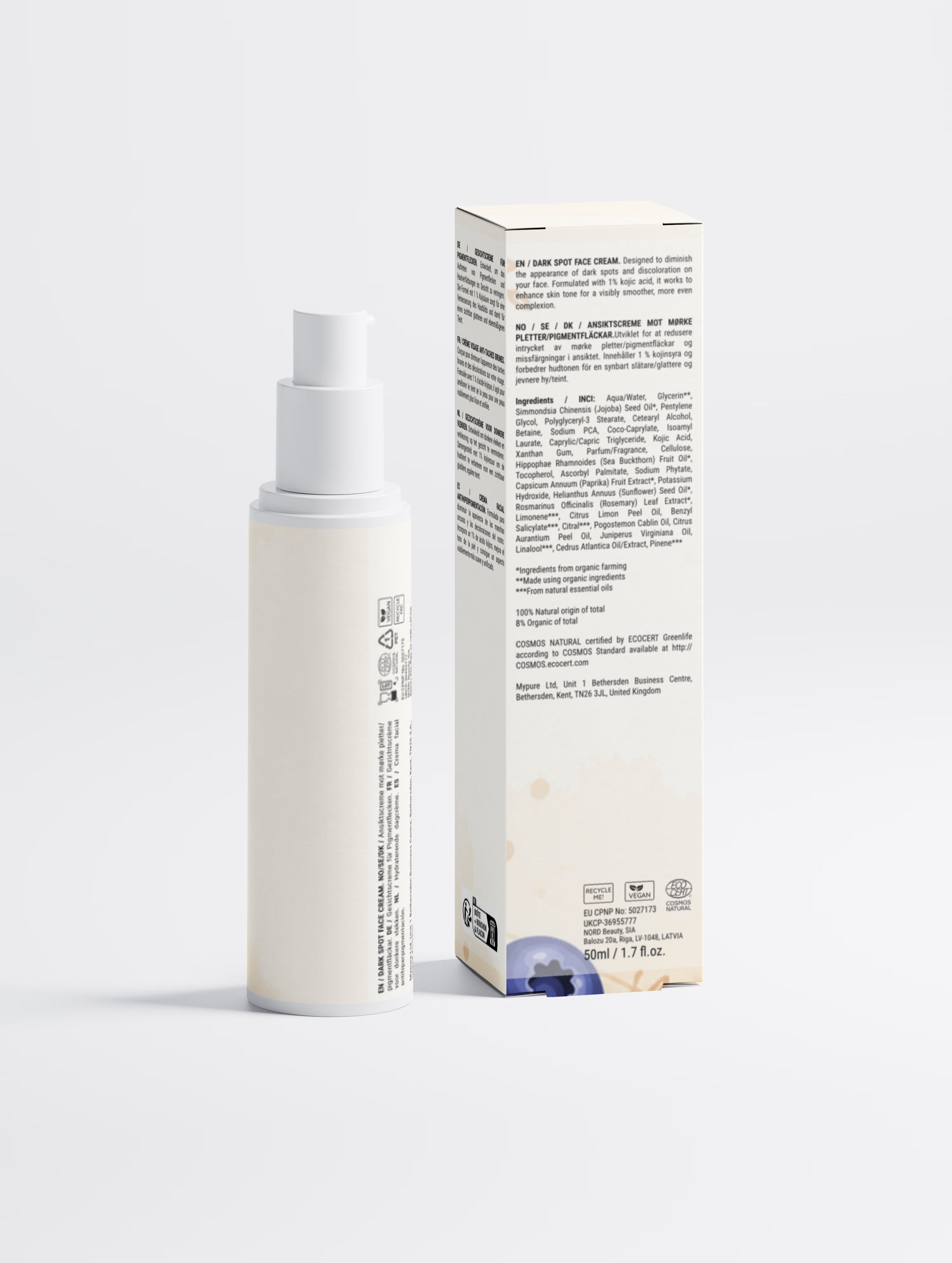 Dark Spot Face Cream with Kojic Acid